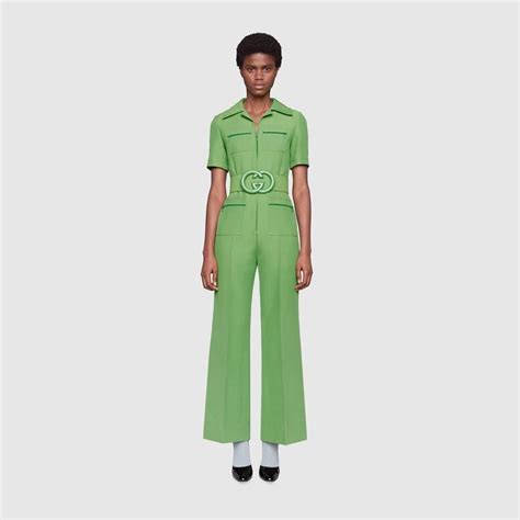 green gucci jumpsuit|gucci jumpsuit for women.